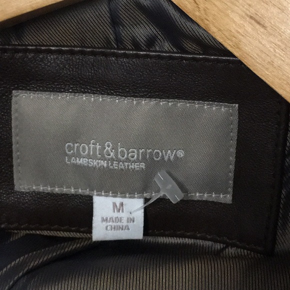 - Croft & Barrow lambskin leather brown - Picture 7 of 7